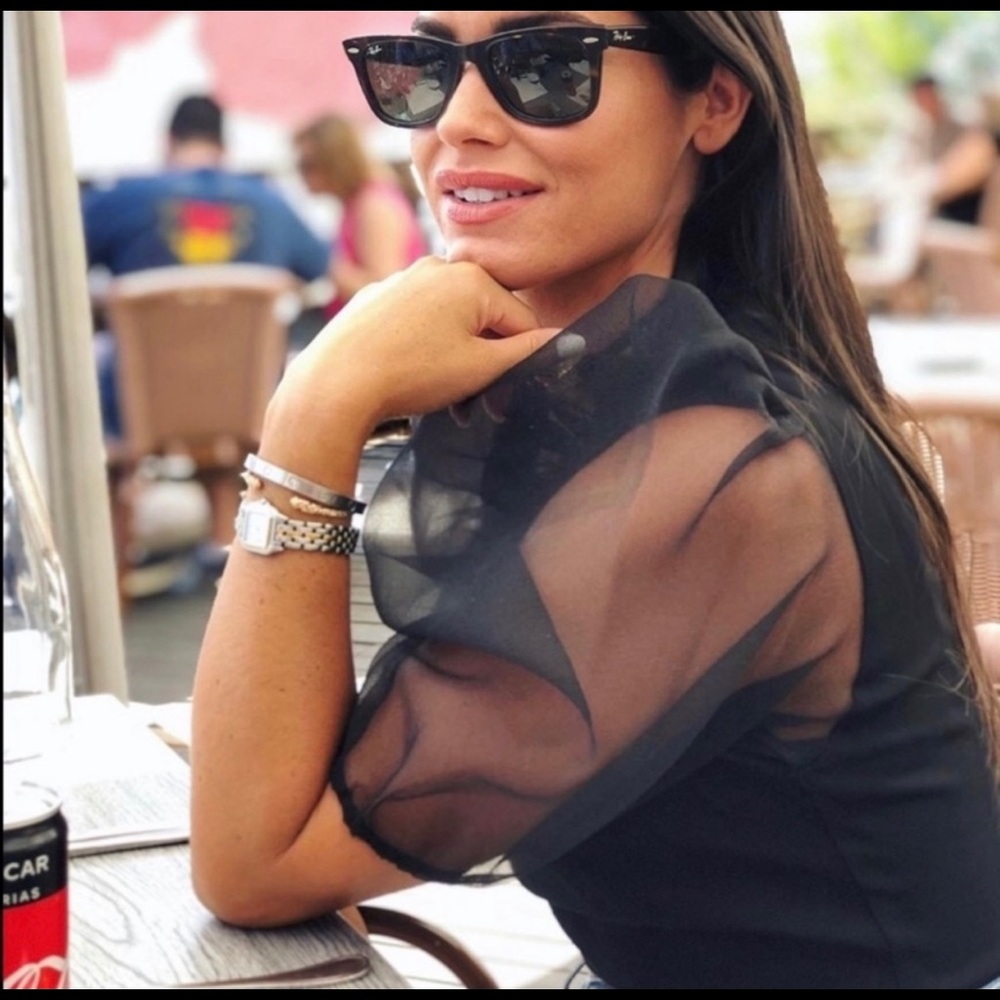 ORGANZA SLEEVE TOP - Picture 3 of 11